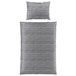 BETTWÄSCHE CARO Satin 160/210 cm  - Grau, KONVENTIONELL, Textil (160/210cm) - Novel