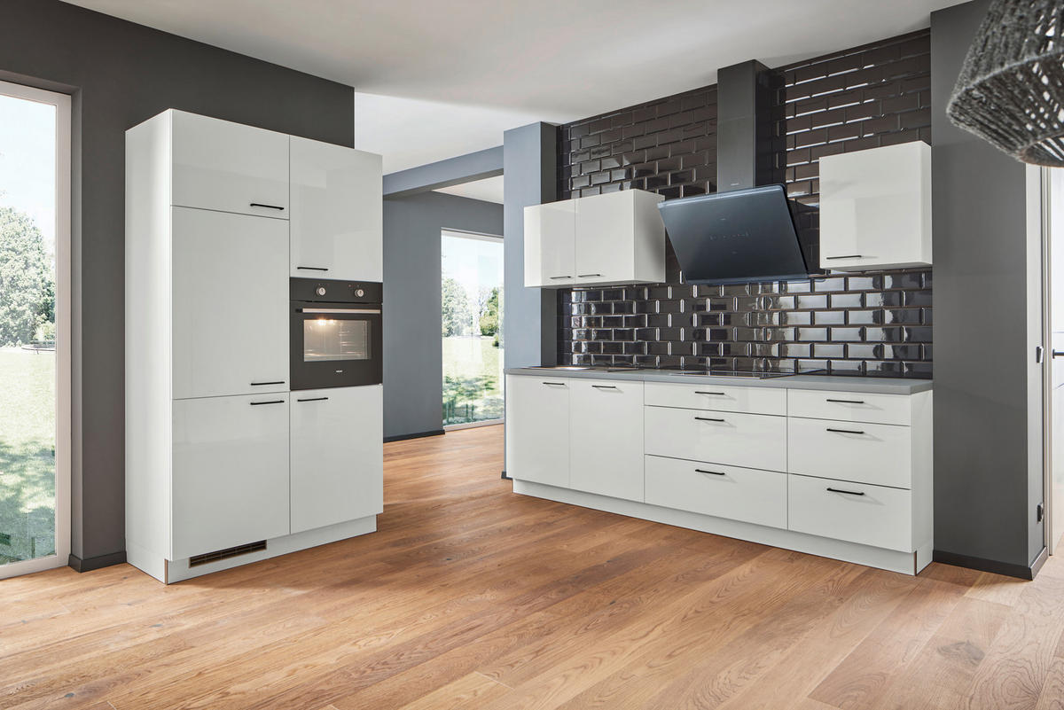 EINBAUKÜCHE   - Weiß, MODERN, Holzwerkstoff - Welnova