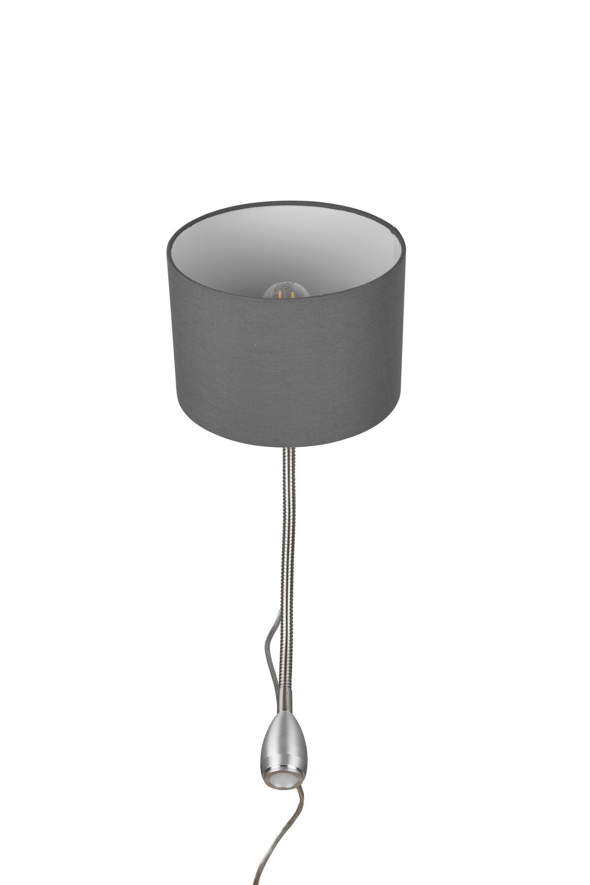 WANDLEUCHTE - Grau/Nickelfarben, Design, Textil/Metall (20/23cm) - Trio Leuchten