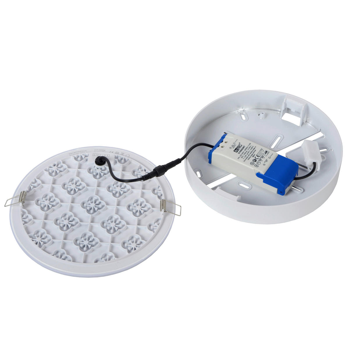 LED-BADEZIMMER-DECKENLEUCHTE - KONVENTIONELL, Metall (21.5/21.5/4.6cm) - Lucide