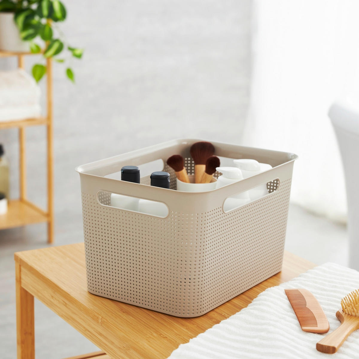 BOX - Cappuccino, Basics, Kunststoff (36/26,2/21,1cm) - Rotho