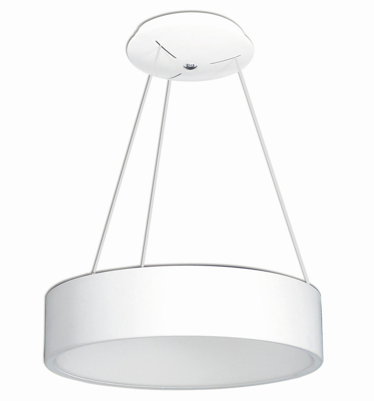 LED-HÄNGELEUCHTE CARLA 45/150 cm   - Weiß, Design, Kunststoff/Metall (45/150cm) - Näve