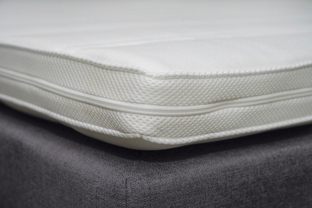 BOXSPRINGBETT 180/200 cm  in Dunkelgrau  - Dunkelgrau/Alufarben, Konventionell, Kunststoff/Textil (180/200cm) - Carryhome
