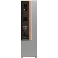 VITRINE Hellgrau  60,6/213,1/42 cm  - Anthrazit/Hellgrau, Design, Glas/Holz (60,6/213,1/42cm) - Dieter Knoll