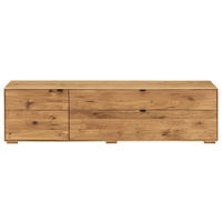 LOWBOARD  200/50/42 cm 2 Schublade(n)  - Wildeiche/Graphitfarben, Natur, Holz/Metall (200/50/42cm) - Linea Natura
