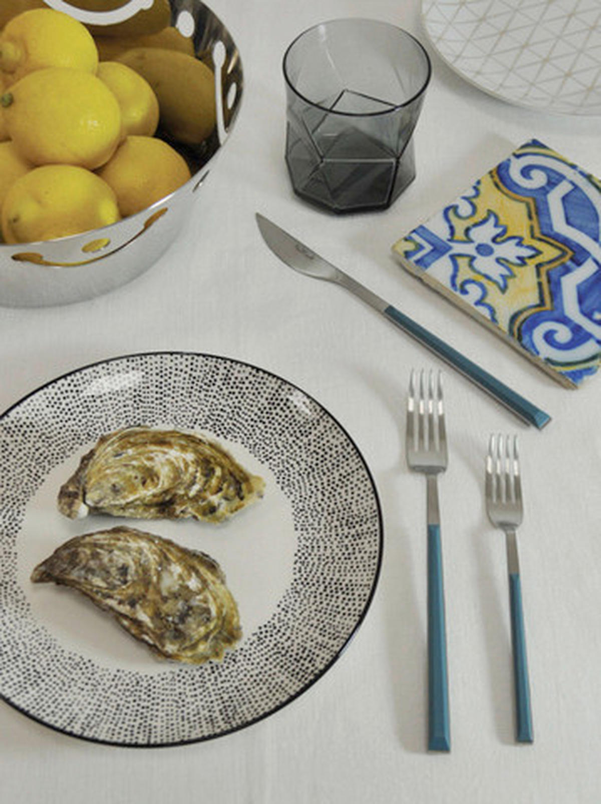 BESTECKSET SUSHI PRO  24-teilig  - Edelstahlfarben/Hellblau, Basics, Kunststoff/Metall (25,5/7/5,3cm) - Pintinox