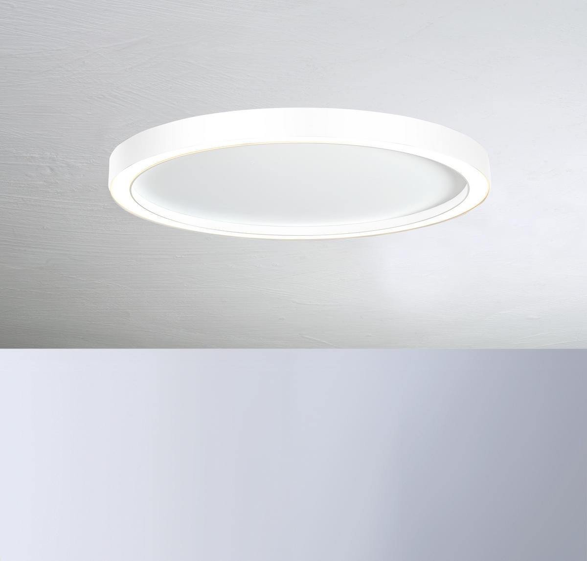 LED-DECKENLEUCHTE 55/4 cm    - Weiß, Design, Metall (55/4cm) - BOPP