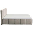 POLSTERBETT 180/200 cm  in Grau  - Schwarz/Grau, Design, Holz/Textil (180/200cm) - Xora