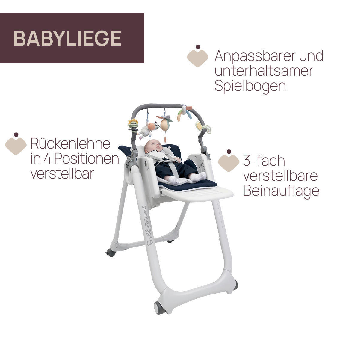 HOCHSTUHL POLLY MAGIC RELAX Blau - Blau, Basics, Kunststoff/Metall (53/85/106/83,5cm) - Chicco