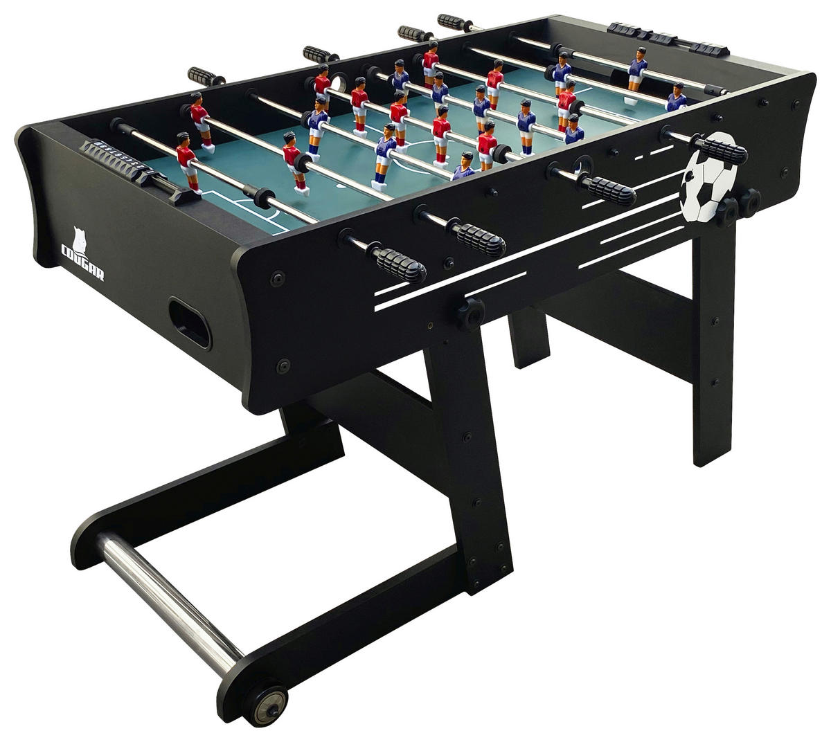 SCORPION KICK TS FUßBALLTISCH - Schwarz, KONVENTIONELL, Holz (61/81/122cm) - Ambia Garden