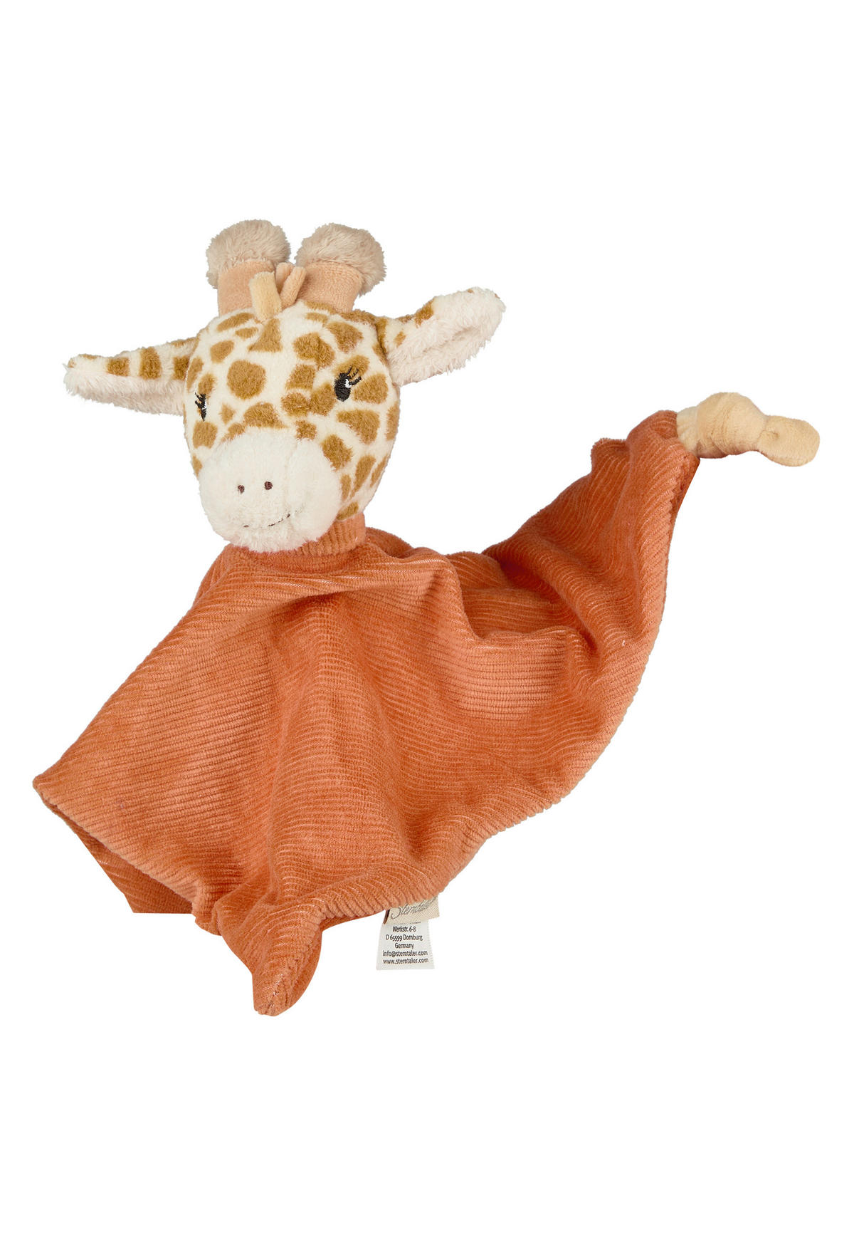 SCHMUSETUCH Giraffe Kaya  - Cognac, Basics, Textil (32/43/8cm) - Sterntaler