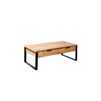 COUCHTISCH in Metall, Holzwerkstoff 118/59/40 cm  - Eichefarben/Anthrazit, Design, Holzwerkstoff/Metall (118/59/40cm)