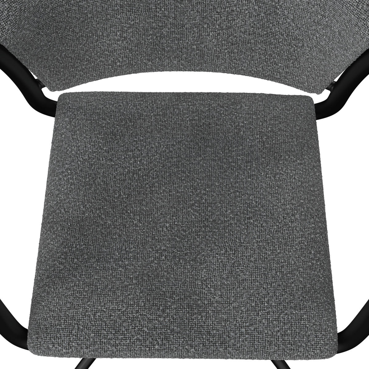 GARTENSESSEL - Anthrazit/Hellgrau, MODERN, Textil/Metall (62/74.5/53.5cm) - Amatio