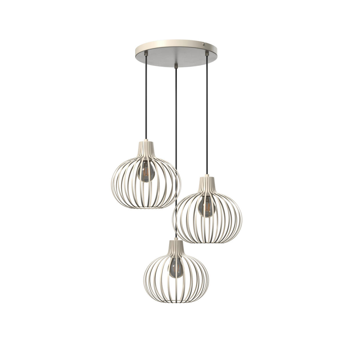 HÄNGELEUCHTE MATEO 50/120 cm   - Creme, Basics, Metall (50/120cm) - Globo