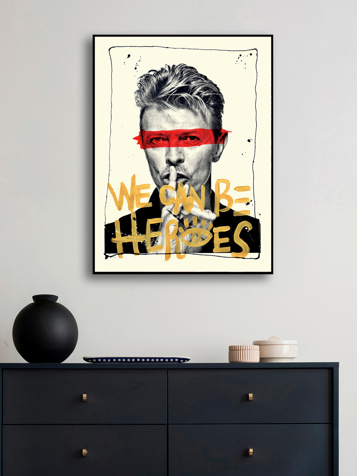 KUNSTDRUCK 60/80 cm  - Multicolor/Schwarz, Design, Holzwerkstoff (60/80cm) - Monee