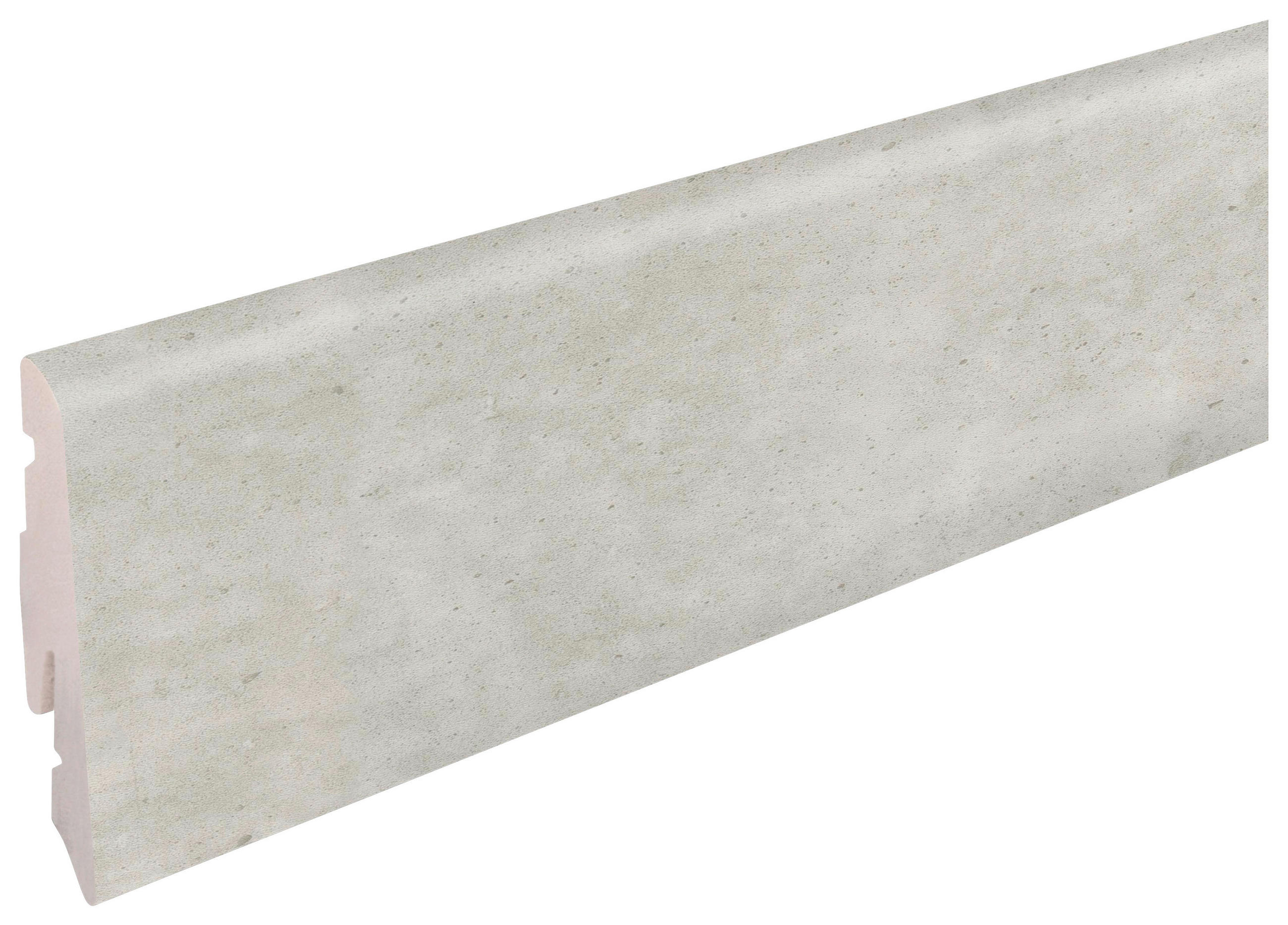 PODSTAVCOVÁ LIŠTA (za kus) šedobílá - šedobílá, Basics, plast (240/5.8/1.2cm)