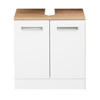 MOSDÓ ALATTI SZEKRÉNY 55/56/33 cm  - krómszínű/Artisan tölgy, Konventionell, faalapú anyag (55/56/33cm) - Xora