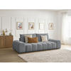 3-SITZER-SOFA EVEREST Flachgewebe Dunkelgrau  - Dunkelgrau/Schwarz, MODERN, Kunststoff/Textil (278/90/115cm)