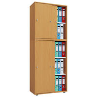 AKTENSCHRANK 70/183/37 cm  - Buchefarben, Basics, Holzwerkstoff (70/183/37cm) - P & B