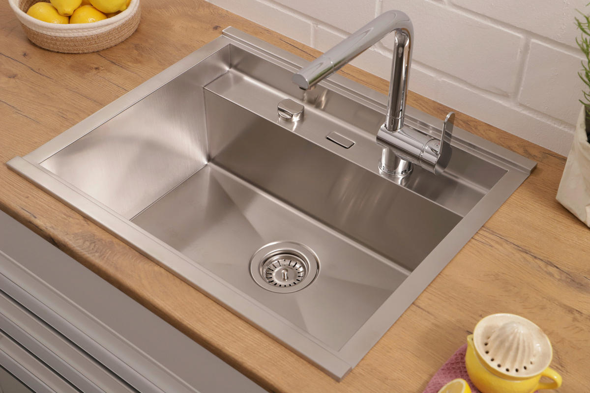 DISKHO 17501000620500100-80  - stålfärgad, Basics, metall (62/24,5/50cm) - Respekta