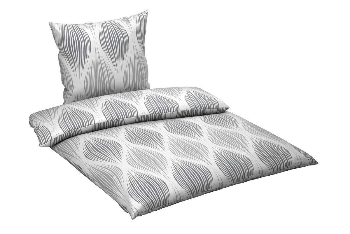 BETTWÄSCHE Satin 200/200 cm  - Grau, Textil (200/200cm) - Novel