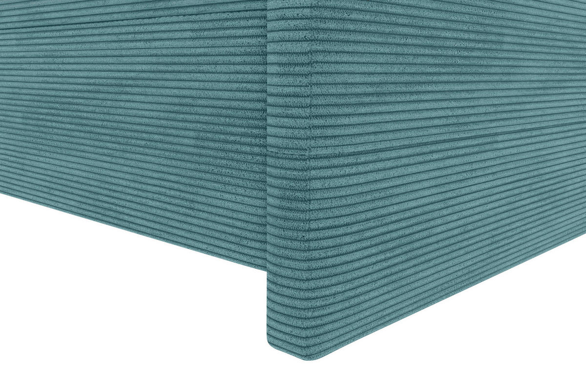 BOXSPRINGBETT 180/200 cm  in Türkis  - Türkis/Schwarz, Konventionell, Textil/Metall (180/200cm) - Carryhome