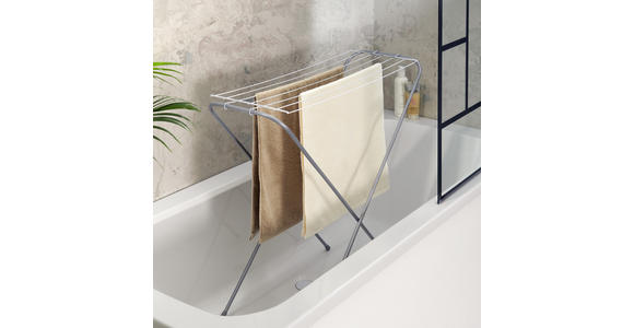 STANDTROCKNER - Dunkelgrau/Weiß, Basics, Metall (98,5/35/83cm) - Homeware
