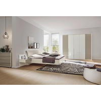 SCHLAFZIMMER Grau, Weiß  - Weiß/Grau, Design, Glas/Holzwerkstoff (180/200cm) - Musterring