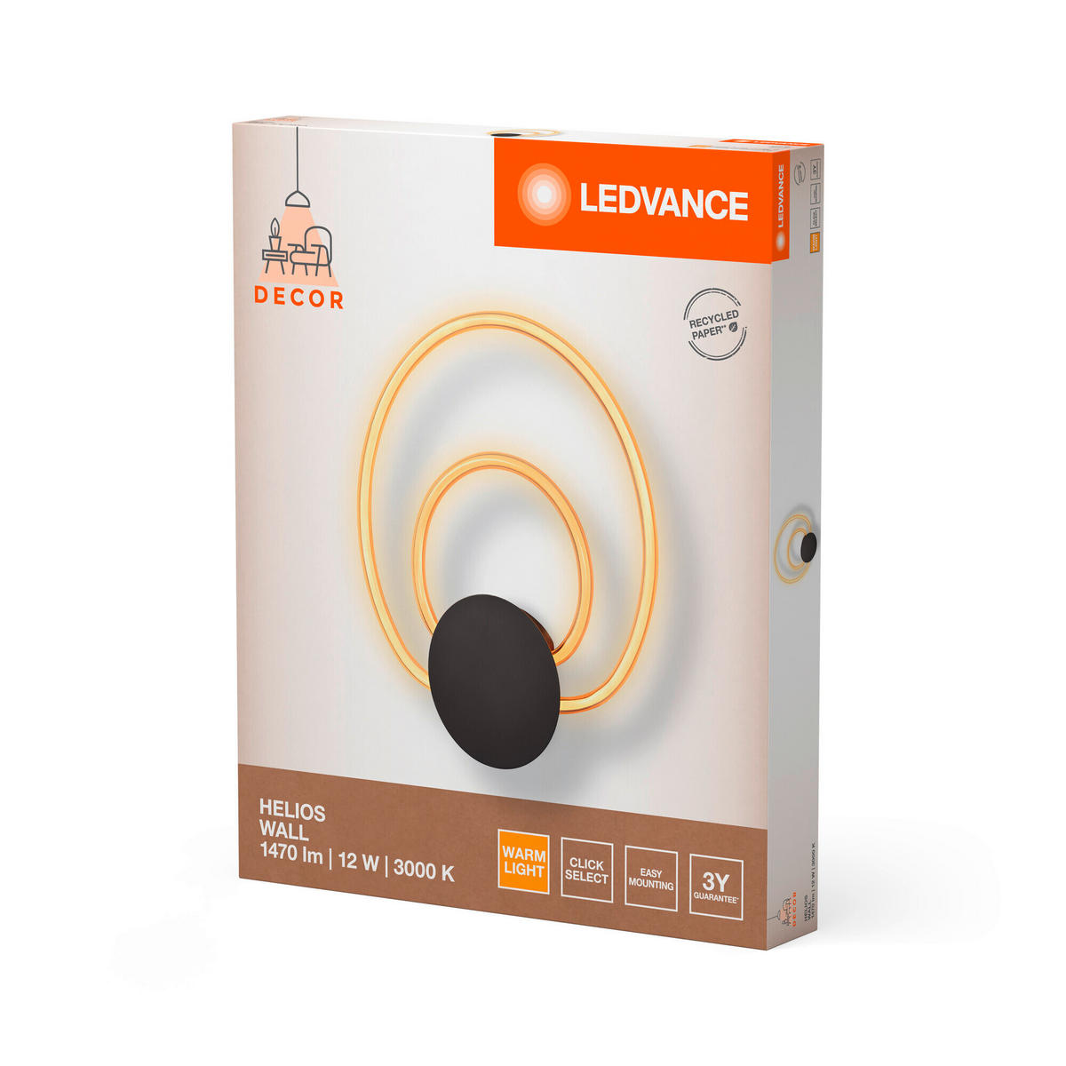 LED-WANDLEUCHTE 33,5/3,9/41,6 cm   - Dunkelgrau, Design, Kunststoff (33,5/3,9/41,6cm) - Ledvance