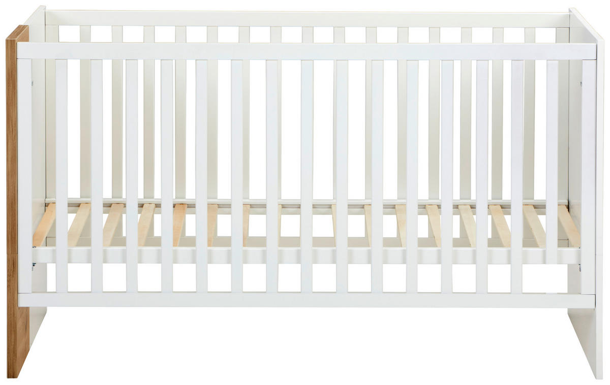 GITTERBETT Conny 70/140 cm  - Weiß/Eiche Artisan, Basics, Holzwerkstoff (70/140cm) - Jimmylee