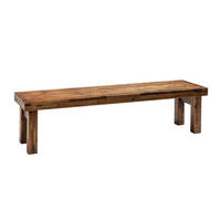 BETTBANK 140/35/37 cm   - Akaziefarben, Design, Holz (140/35/37cm) - Hasena
