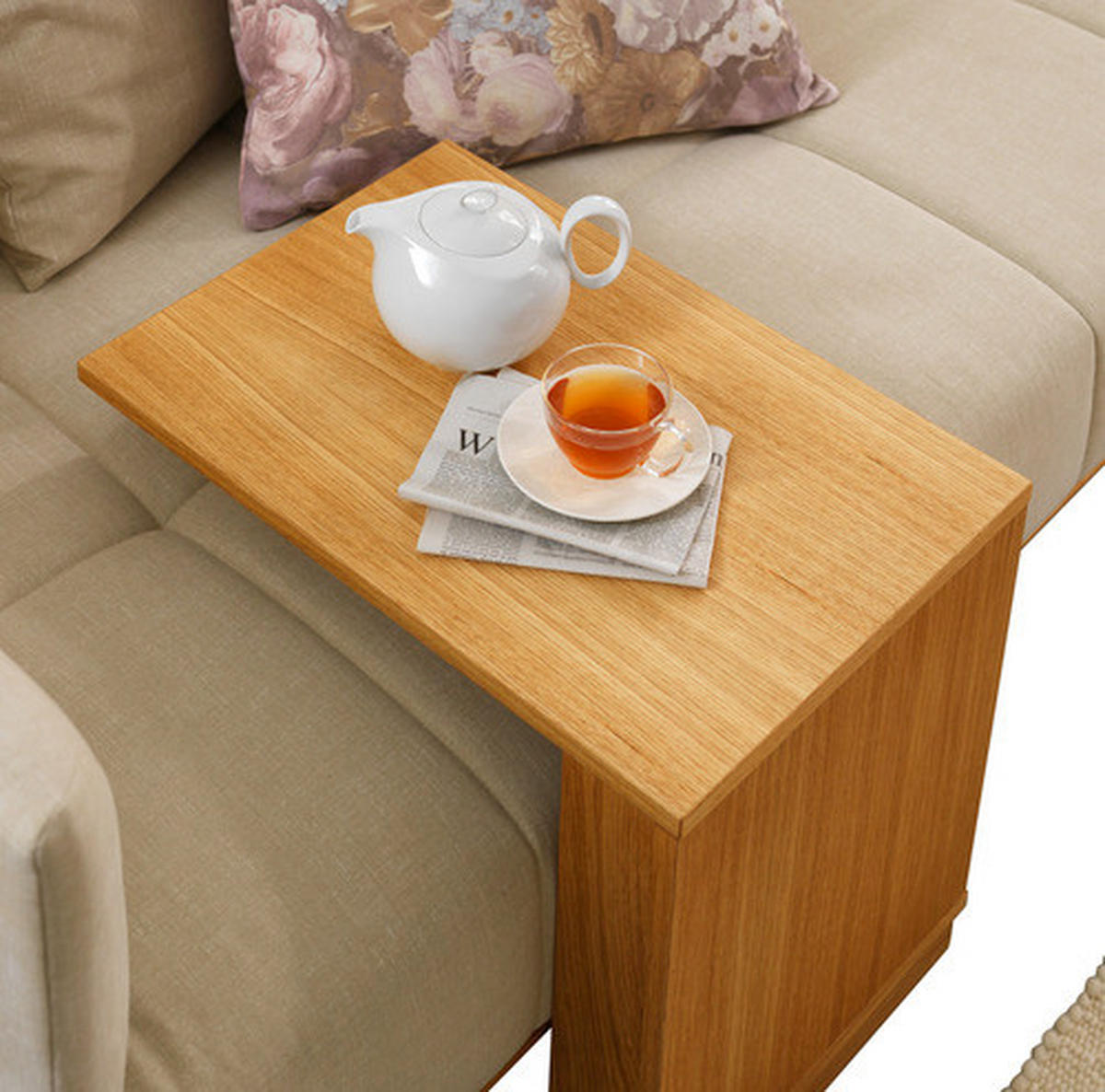COUCHTISCH in Holz 60/40/52 cm  - Eichefarben, Modern, Holz (60/40/52cm) - Joka