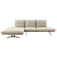 ECKSOFA  in Flachgewebe Beige  159/314 cm  - Beige/Schwarz, Design, Holz/Textil (159/314cm) - Dieter Knoll
