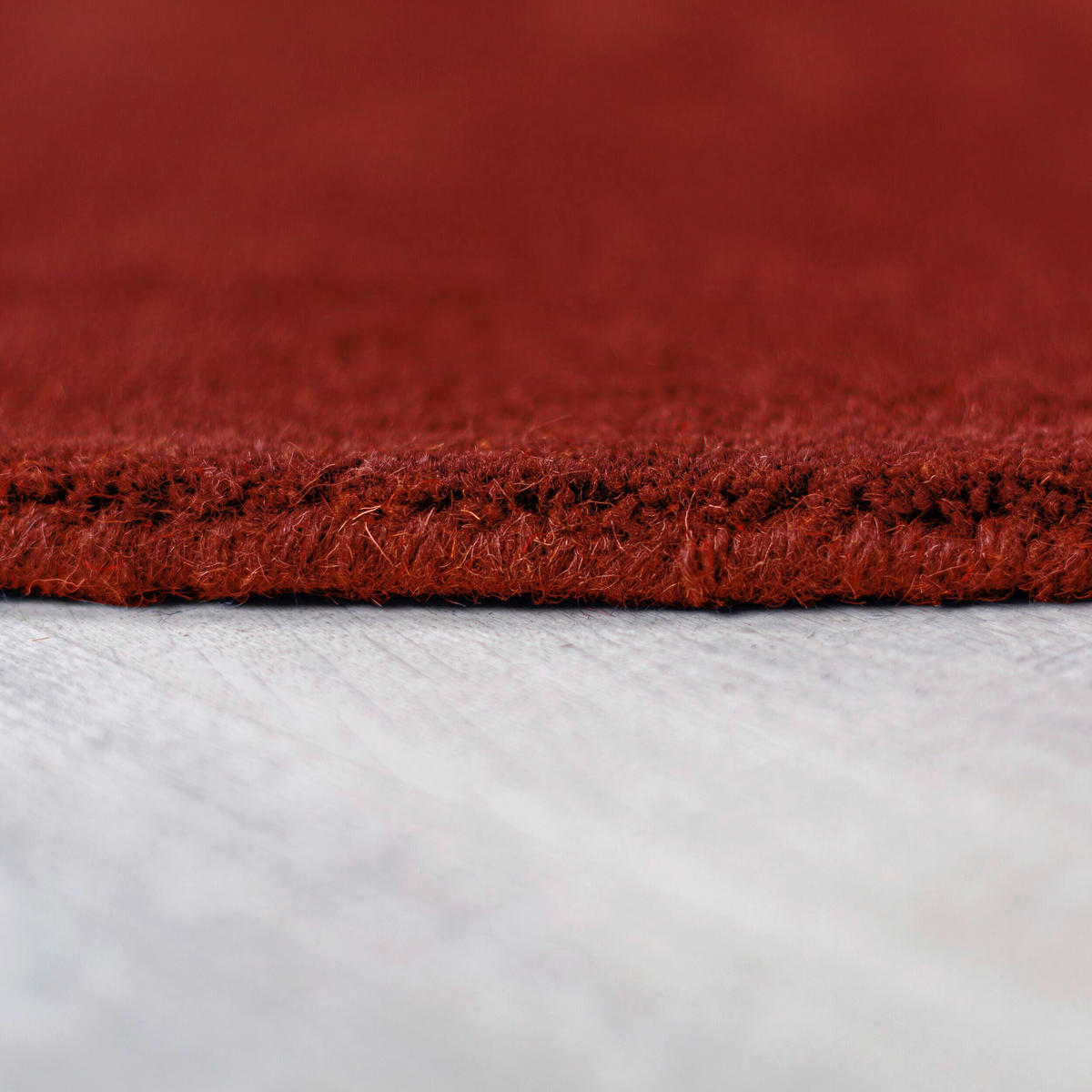 WOLLTEPPICH 200/200 cm Rostfarben  - Rostfarben, MODERN, Textil (200/200cm) - Xora