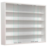 HÄNGEVITRINE in Weiß   - Silberfarben/Weiß, MODERN, Glas/Holzwerkstoff (77/60/10cm) - MID.YOU