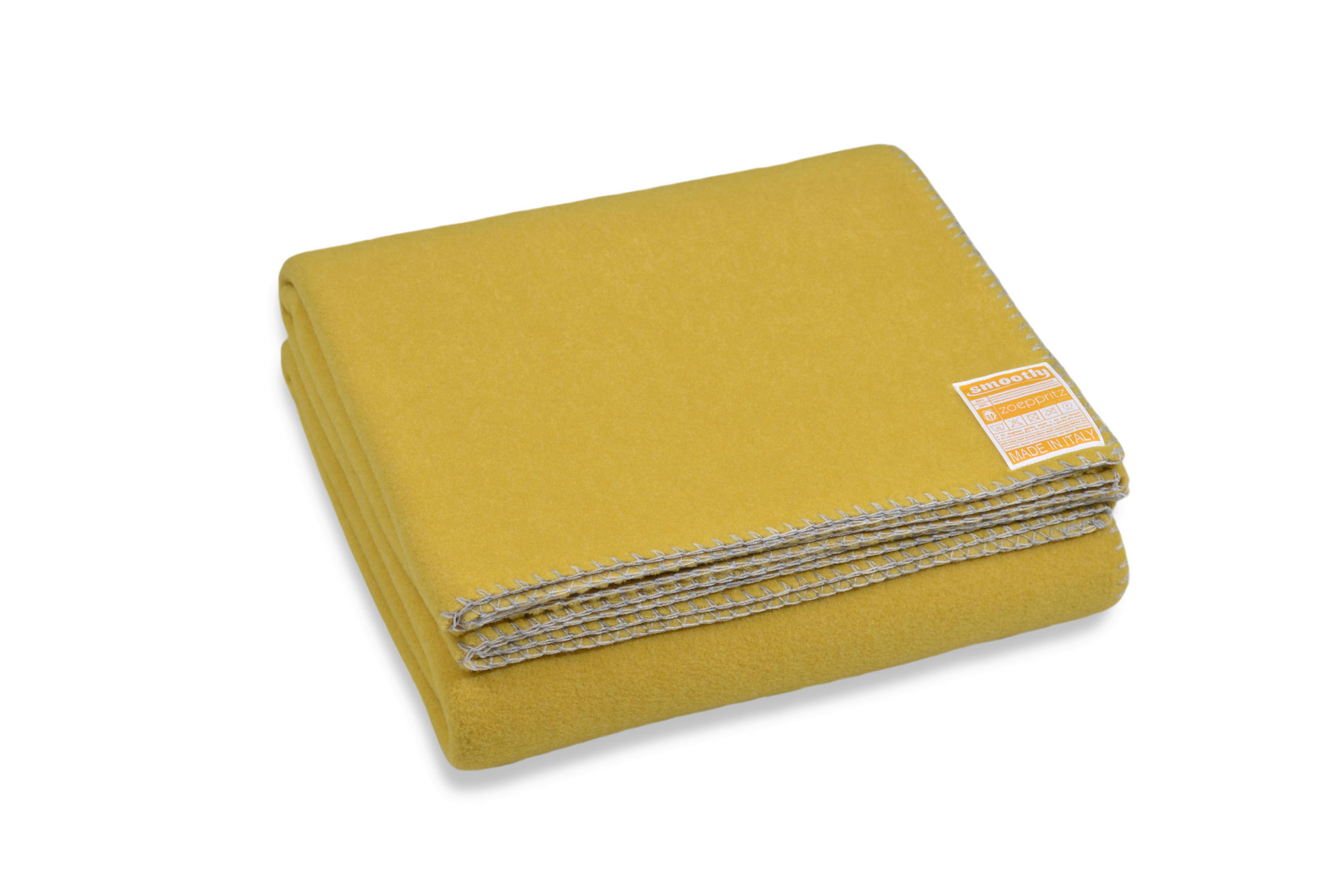 Zoeppritz Fleecedecke Smoothy Currygelb 140x190 cm