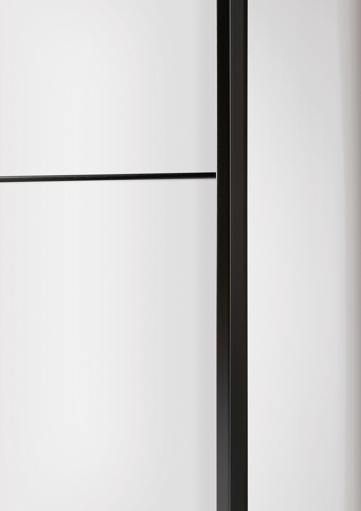 SCHWEBETÜRENSCHRANK 225/236/67 cm 3 Tür(en)-türig Weiß  - Schwarz/Weiß, MODERN, Glas/Holzwerkstoff (225/236/67cm) - Chameo