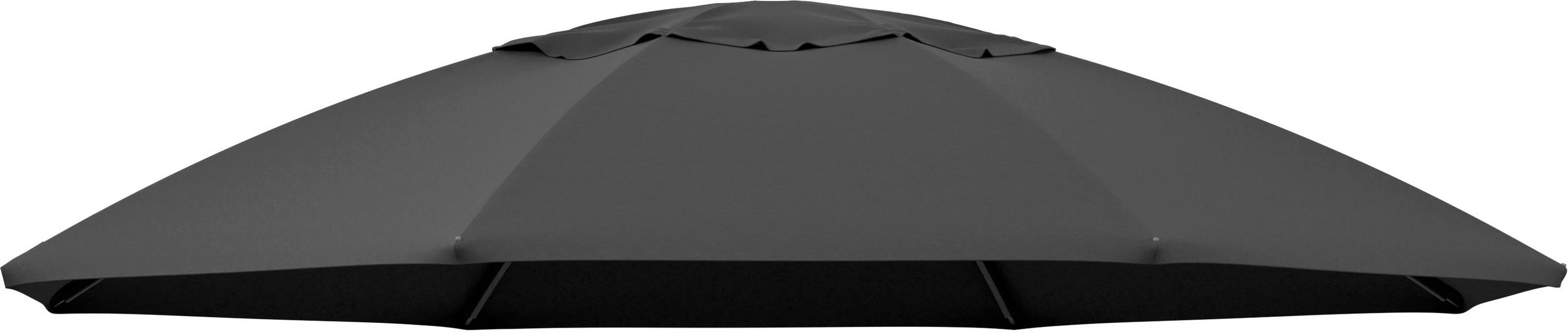 ABDECKHAUBE  - Anthrazit, Basics, Textil (375/8/375cm) - Gardenson