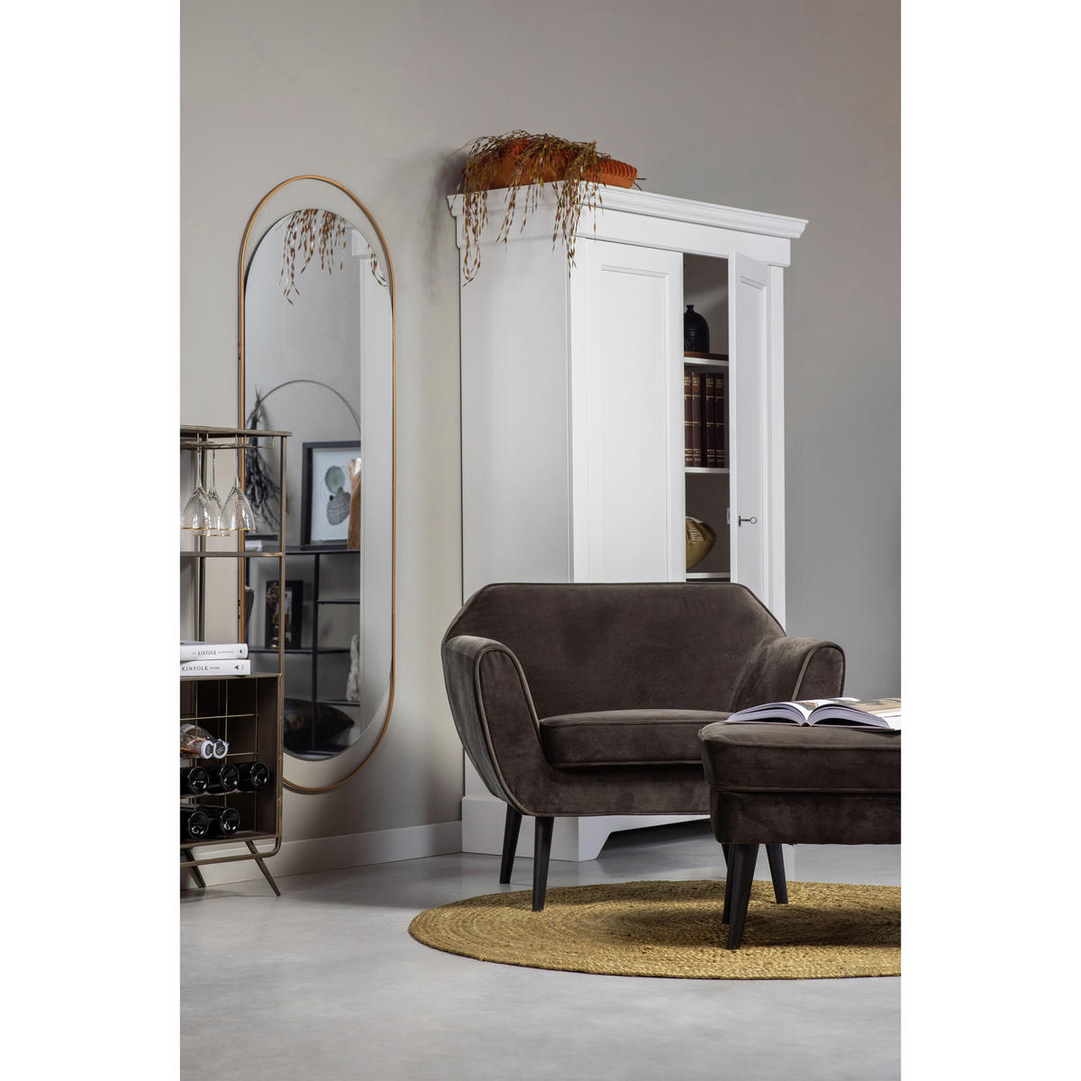 KOMMODE Isabel, 118/191/47 cm,  - Weiß, Design, Holz/Metall (118/191/47cm) - Livetastic