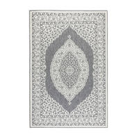 OUTDOORTEPPICH für Terrasse und Balkon 200/290 cm Gemini Silberfarben, Weiß  - Silberfarben/Weiß, Design, Kunststoff (200/290cm) - Hanse Home