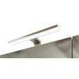 SPIEGELSCHRANK 60/66/20 cm - Edelstahlfarben/Weiß, KONVENTIONELL, Glas/Holzwerkstoff (60/66/20cm) - Xora