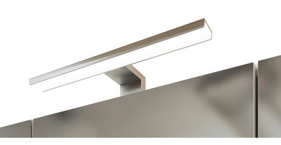 SPIEGELSCHRANK 60/66/20 cm - Edelstahlfarben/Weiß, KONVENTIONELL, Glas/Holzwerkstoff (60/66/20cm) - Xora