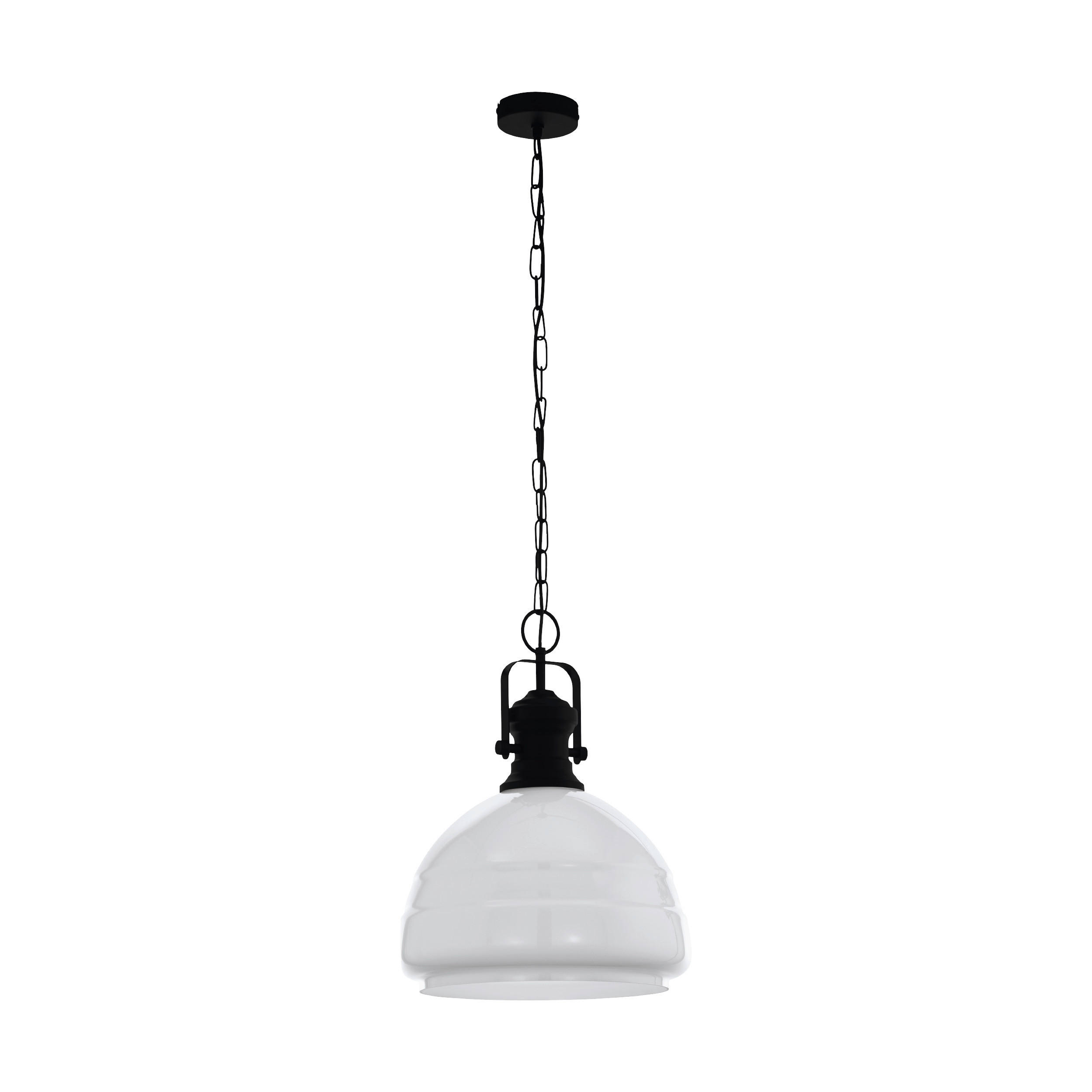 Eglo Hängeleuchte Combwich 1 Schwarz, Weiß 110 cm