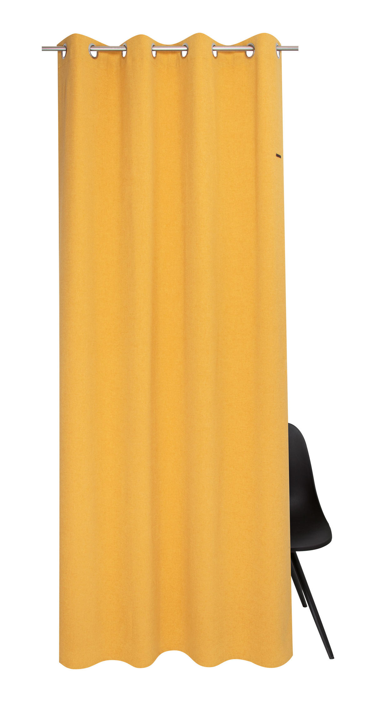 ÖSENVORHANG blickdicht  - Dunkelgelb, Basics, Textil (140/250cm) - Esprit
