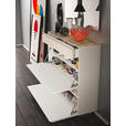 HÄNGESCHUHSCHRANK 110/97/33 cm  - Sandfarben/Eichefarben, Design, Holzwerkstoff (110/97/33cm) - Moderano