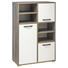 HIGHBOARD Naturfarben, Weiß - Anthrazit/Silberfarben, KONVENTIONELL, Holzwerkstoff/Kunststoff (95/146/46cm) - Carryhome HIGHBOARD Naturfarben, Weiß - Anthrazit/Silberfarben, KONVENTIONELL, Holzwerkstoff/Kunststoff (95/146/46cm) - Carryhome