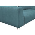 BIGSOFA  in Cord Petrol  - Petrol/Schwarz, KONVENTIONELL, Textil/Metall (246/100/116cm) - Carryhome