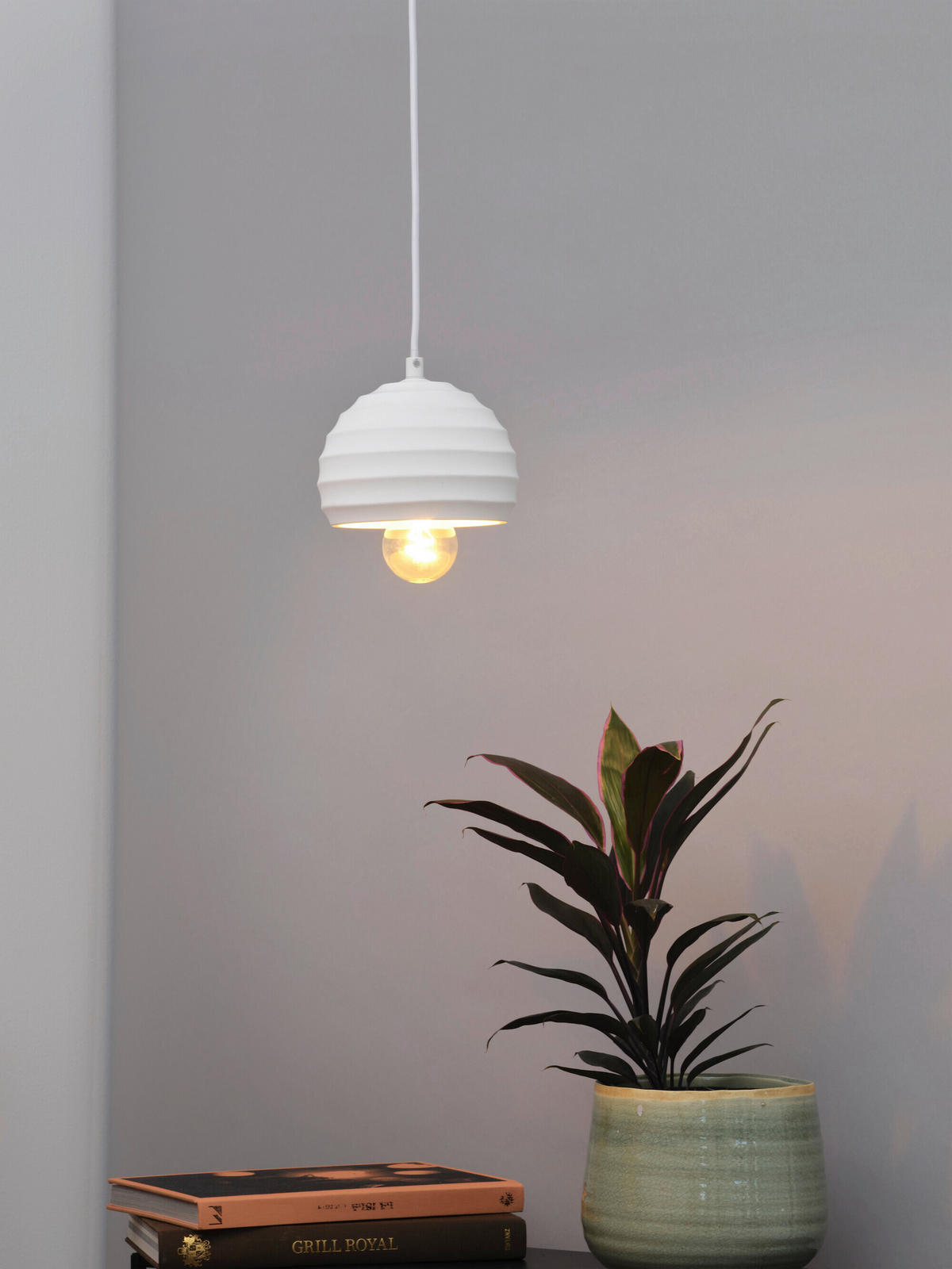 HÄNGELEUCHTE 16/118 cm  - Weiß, Basics, Stein/Metall (16/118cm) - Osram