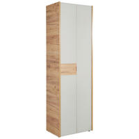 GARDEROBENSCHRANK  in 62/199/40 cm  - Kaschmir/Eichefarben, Design, Glas/Holzwerkstoff (62/199/40cm) - Voleo