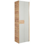 GARDEROBENSCHRANK  in 62/199/40 cm  - Kaschmir/Eichefarben, Design, Glas/Holzwerkstoff (62/199/40cm) - Voleo
